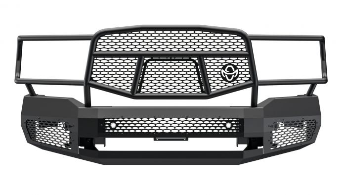 ファイアデビル　ワンドロップ×MFD 2019-2024 RAM 2500 3500 Midnight Front Bumper w/Grille Guard