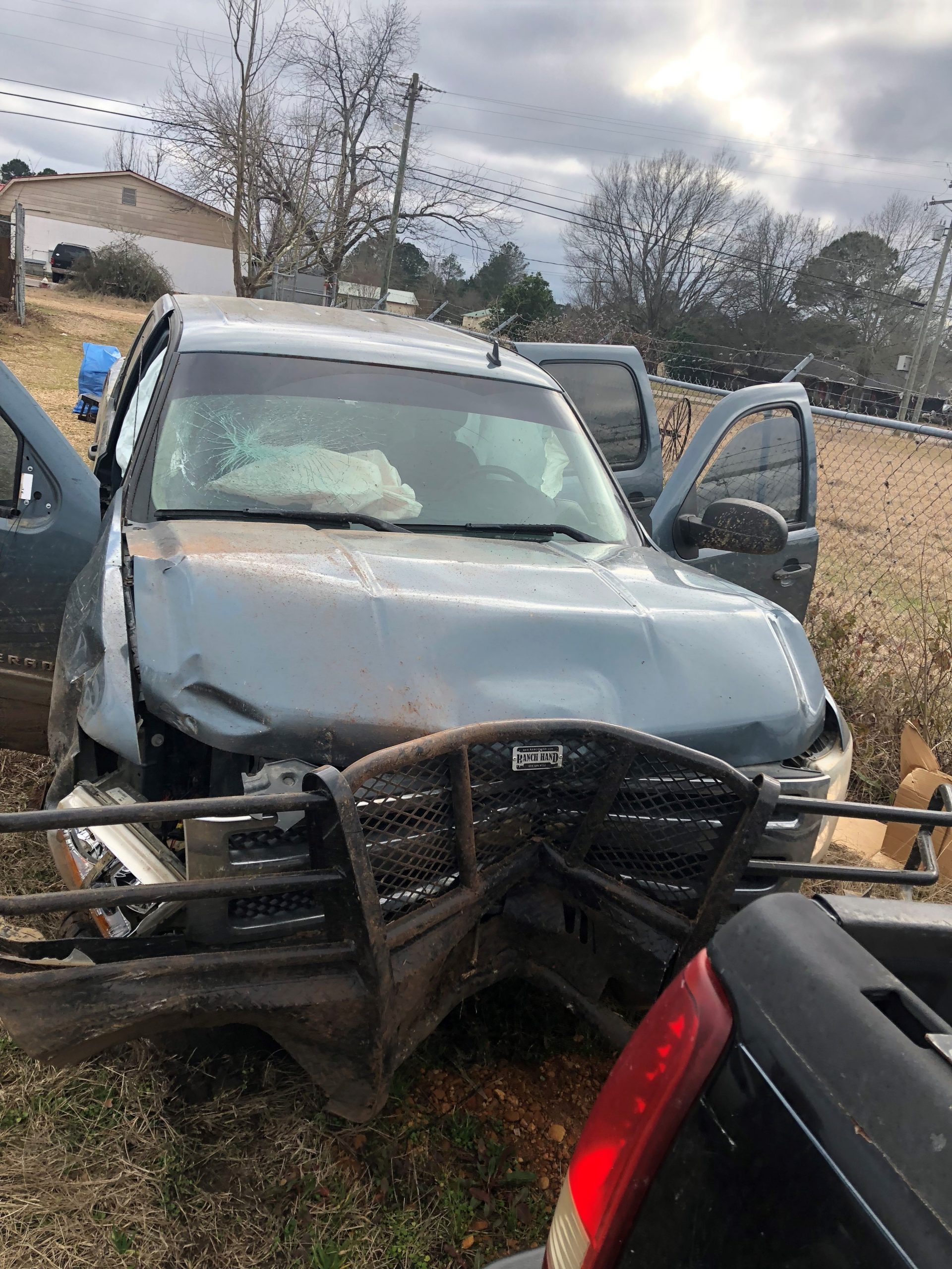 The Good Lord Spared His Life But The Bumper/Brush Guard Played A Big Part