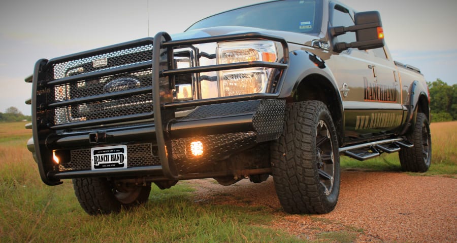 Ranch Hand Legend series bumper on a Ford F-250