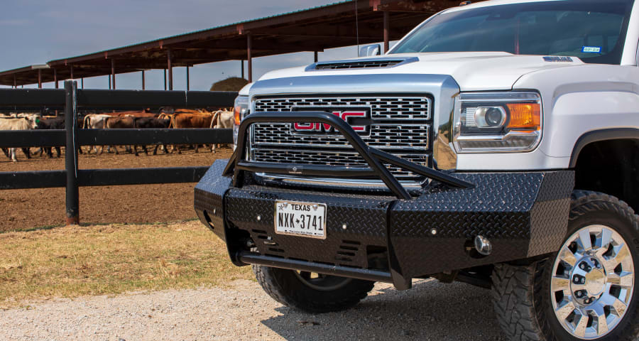 Bosque Ranch Hand Chevy truck with Summit bullnose front bumper