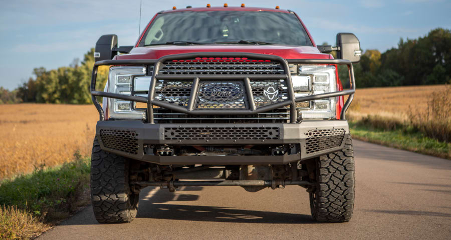 Ford F350 Midnight full grill guard steel bumper for trucks